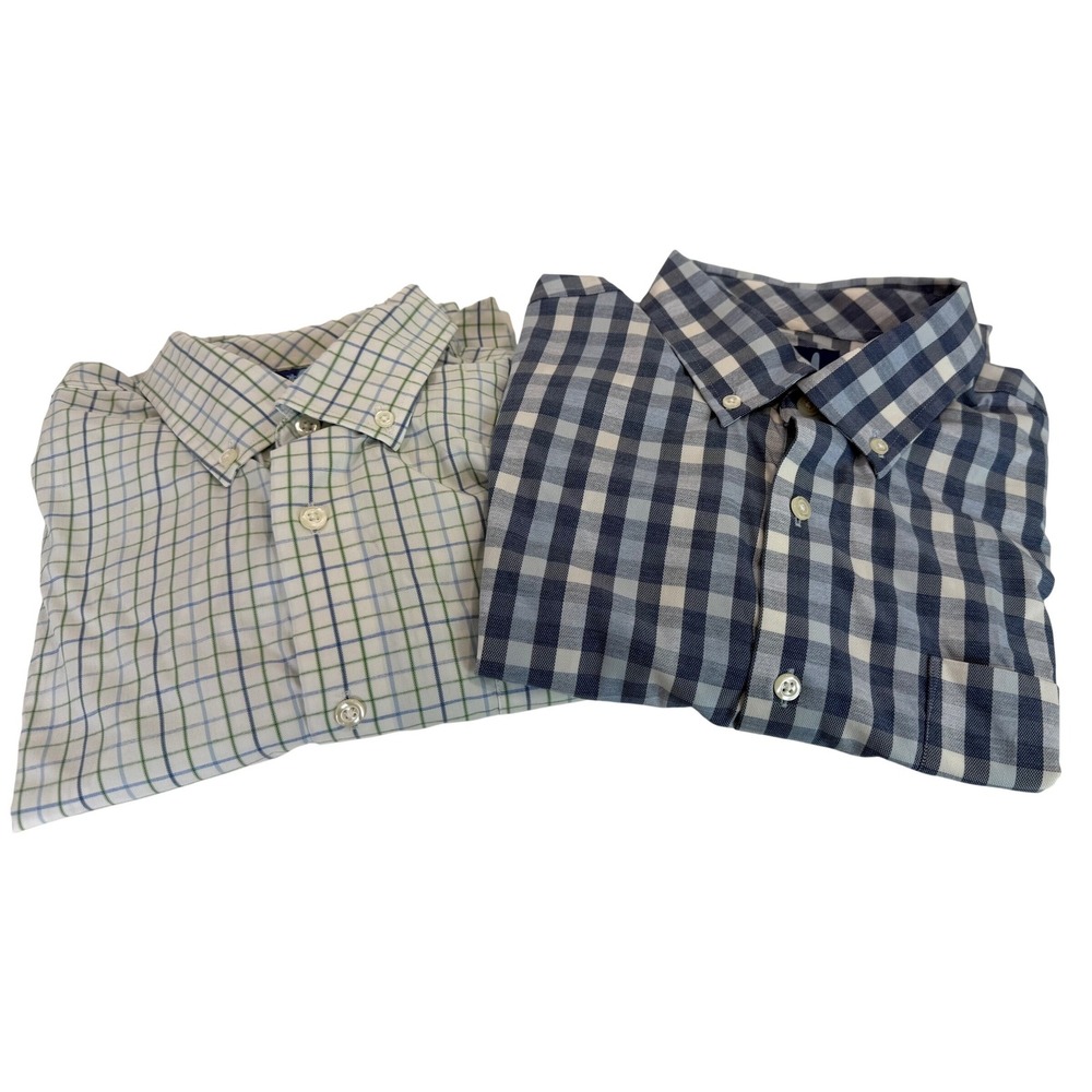 Johnnie-O Prep-Formance  Long Sleeve Button Down Shirts Bundle of 2 *READ*‎ Sz L